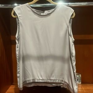 Silver silk shell by boutique brand sibel saral